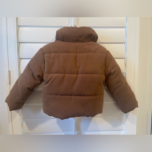 Toddler Girls Camel Solid Zipper Up Coat 4-5 Y - Picture 4 of 6